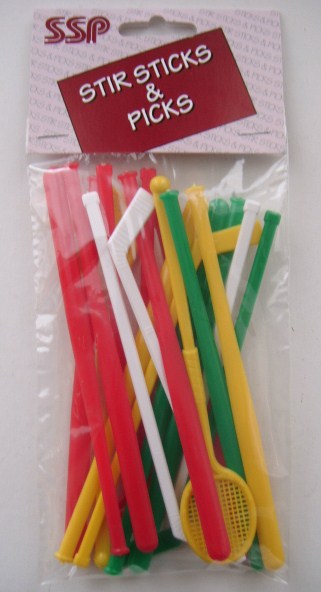 Assorted Sports Stir Sticks - Click Image to Close